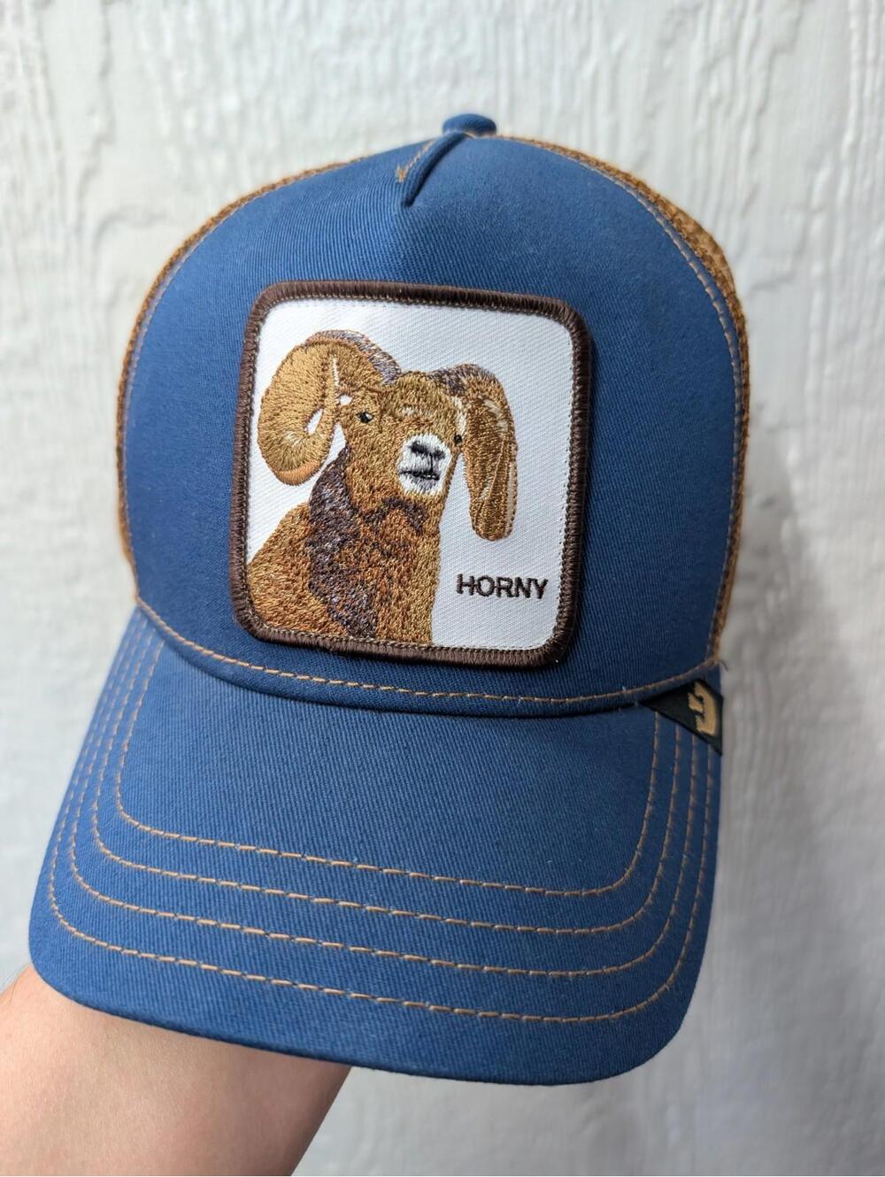 Goorin Bros The Farm Exclusive HORNY Big Horn Ram Trucker Hat Authentic Limited